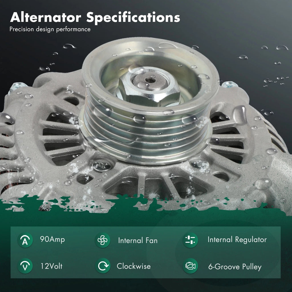 Alternator 90A for Mazda 6 (2003–2005) L4 2.3L Manual Trans L81318300