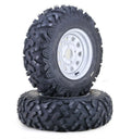 Set of 4 LIBRA ATV Tires & Wheels 26x9-12 & 26x11-12 4-110 PCD Silver