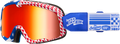 100 Percent Barstow Goggle for Offroad (Artist Series 123, Mirror Red Lens)
