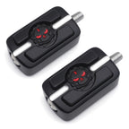 2X Black Gear Skull Shift Pegs for Harley Touring Dyna