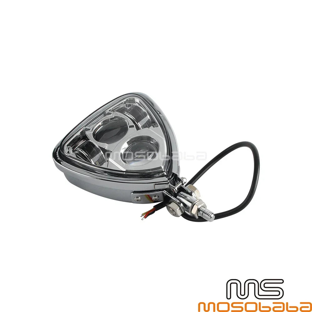 LED Triangle Headlight for Honda Chopper Bobber Cafe Racer