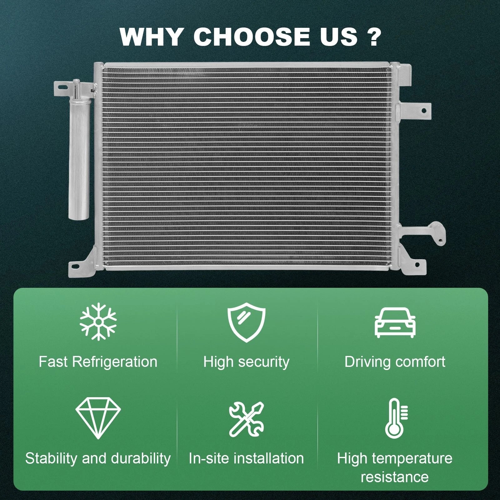 AC Condenser for Ford Mustang (2011–2014)