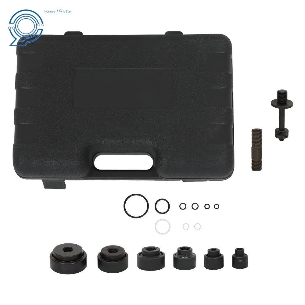 Hydraulic Knockout Punch Driver Tool Kit with 6 Dies (1/2" to 2")