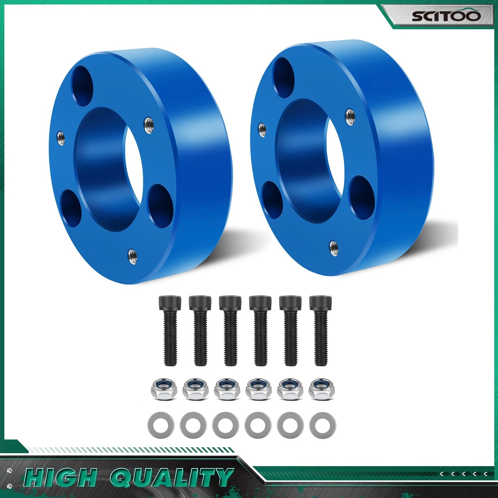 2Pcs 2.5" Front Blue Leveling Lift Kit for Ford F-150 (2004–2024)