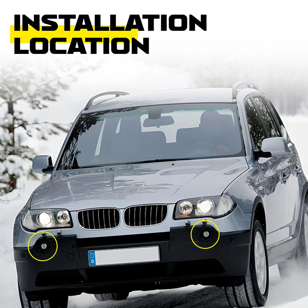 Pair Front Fog Light Bezels for BMW X3 (2007â2010)