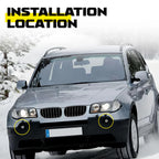 Pair Front Fog Light Bezels for BMW X3 (2007â2010)