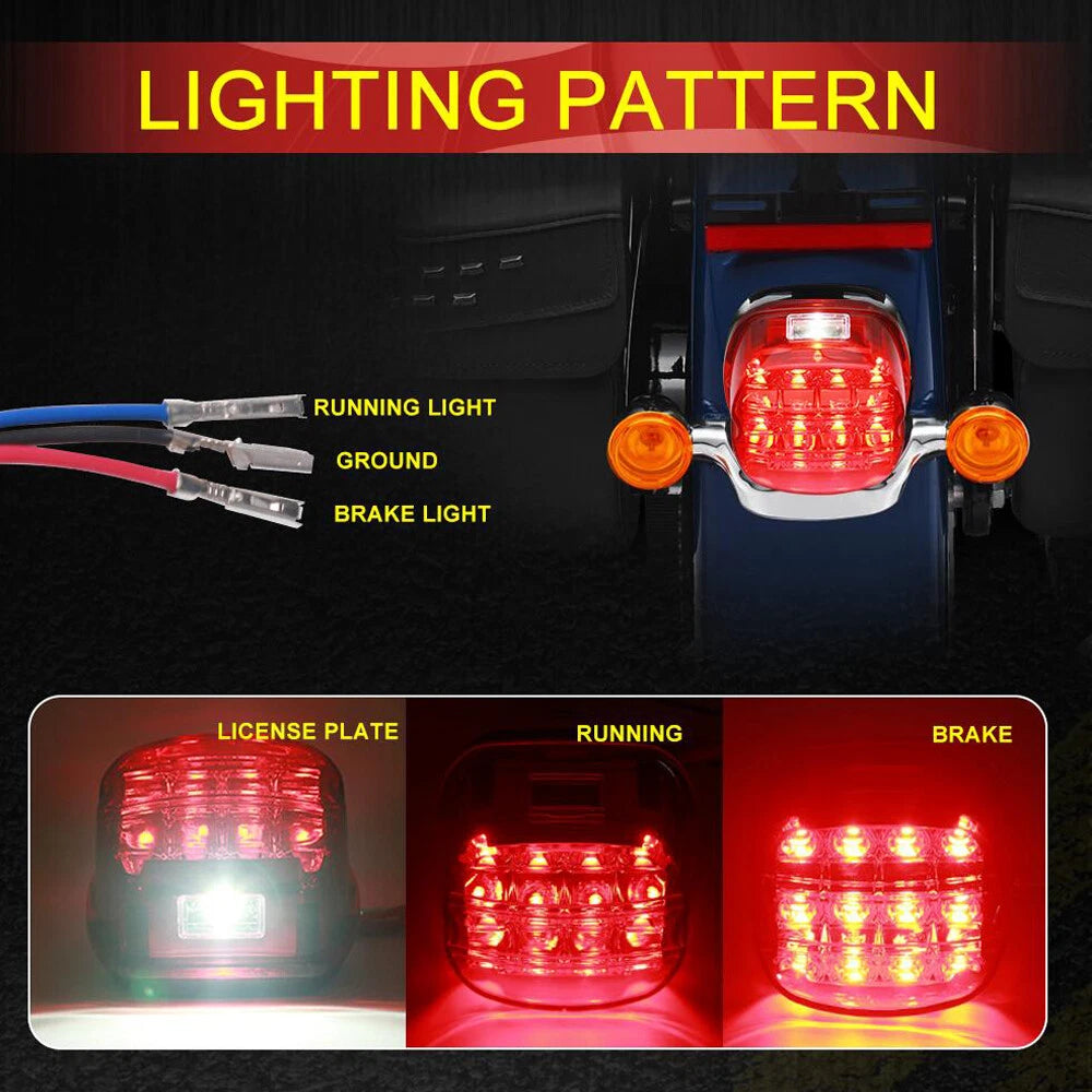 LED Tail Light Smoke Lens for Harley Touring Electra Glide (2014–2023)