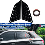 Gloss Black Quarter Rear Side Window Louver for Audi A3 S3 Sportback (2021–2024)