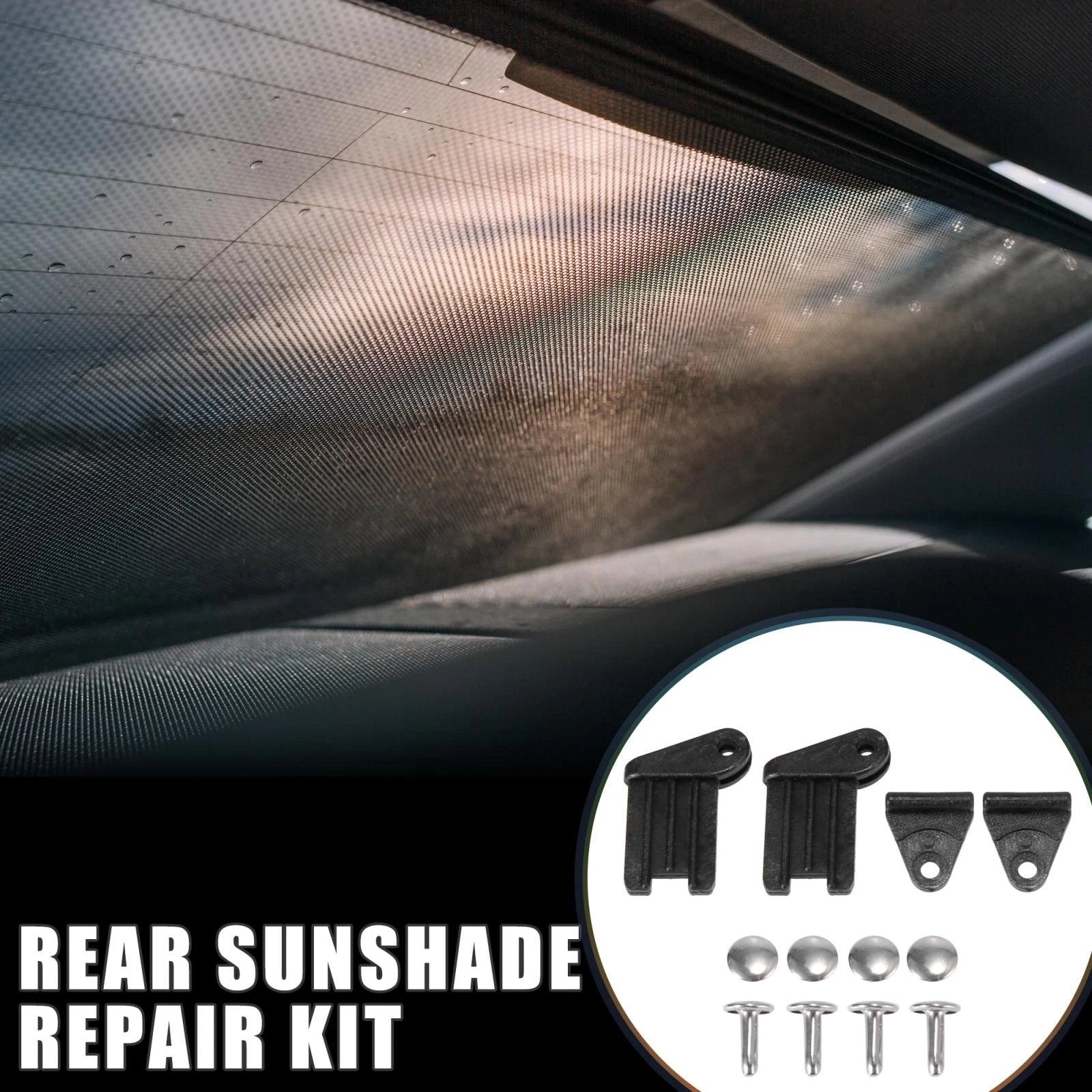 Set of 2 Plastic Rear Sunshade Repair Kit for BMW 525i 528i 530i 540i M5