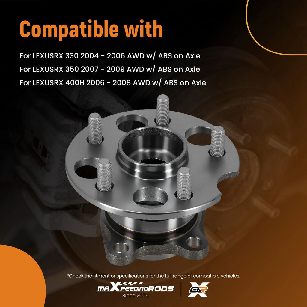 Wheel Hub Bearing Assembly for Lexus RX Series (2004–2009) HA590338 AWD 5 Lug