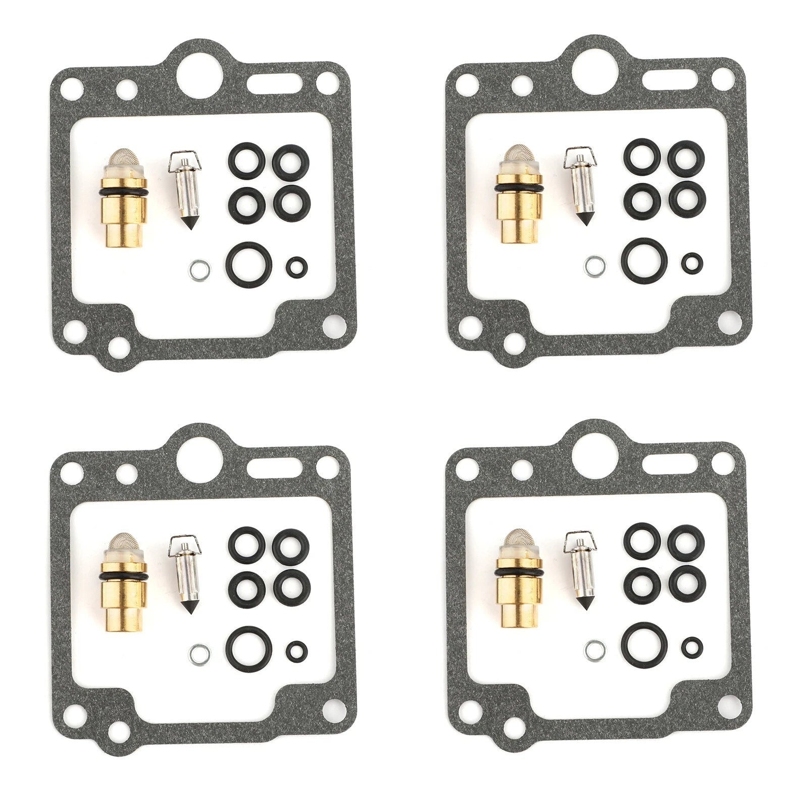 Set of 4 Carburetor Repair Kits for Yamaha XJ700, XJ750, FJ1100, FJ1200 (1985–1992)
