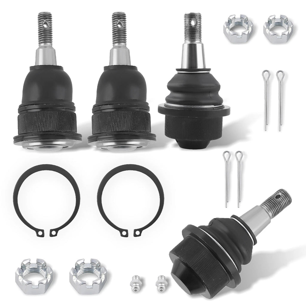 Front Upper Lower Ball Joints for Chevy GMC Silverado Sierra 2500 HD (2001–2010)