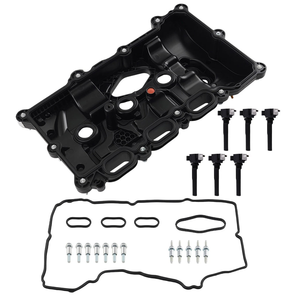 Engine Valve Cover + 6 Ignition Coils for Ford F-150/Expedition (2015–2020)