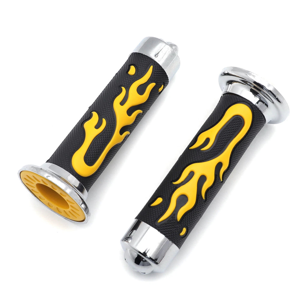 Comfort 25mm Yellow Rubber Hand Grips for Honda CB