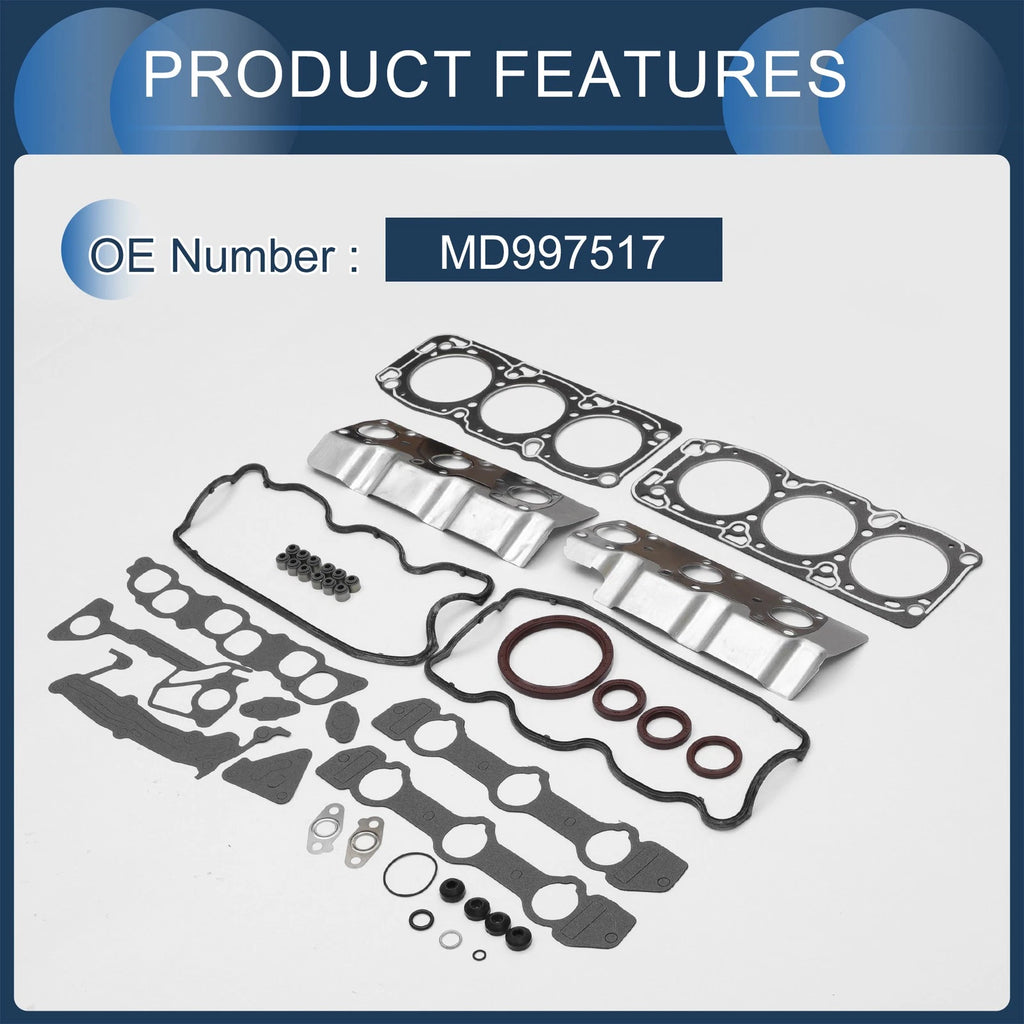 Cylinder Head Gasket Kit No.MD997517 for Mitsubishi 6G72 (1991–1996)