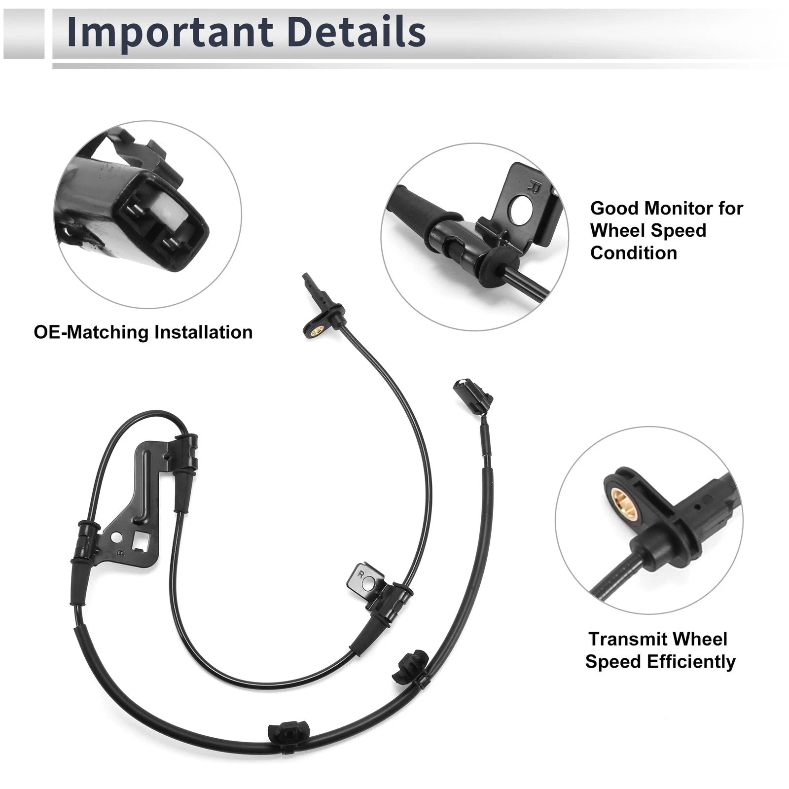 ABS Wheel Speed Sensor No. 59830F2300 for Hyundai Elantra (2017–2020)