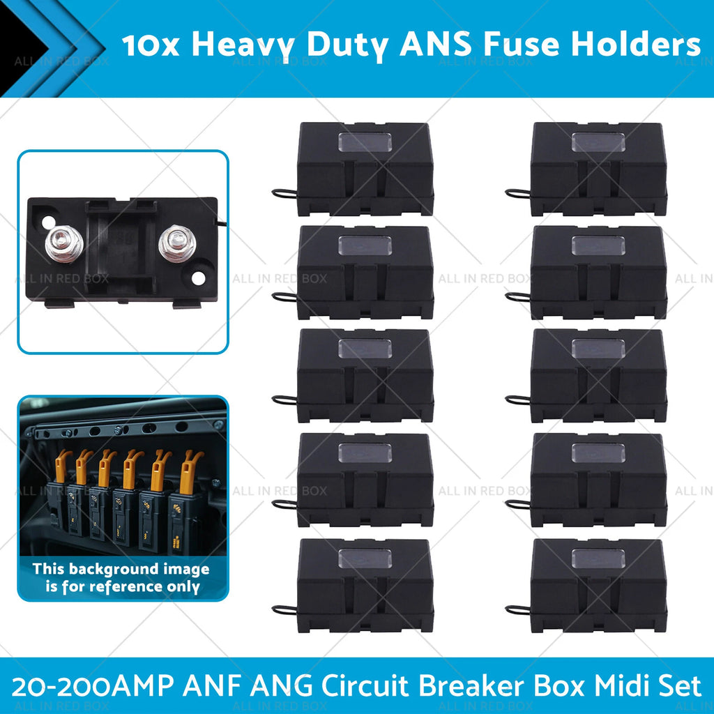 10x ANS Fuse Holder for Heavy Duty Circuit Breaker Box (20-200AMP)