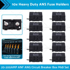 10x ANS Fuse Holder for Heavy Duty Circuit Breaker Box (20-200AMP)