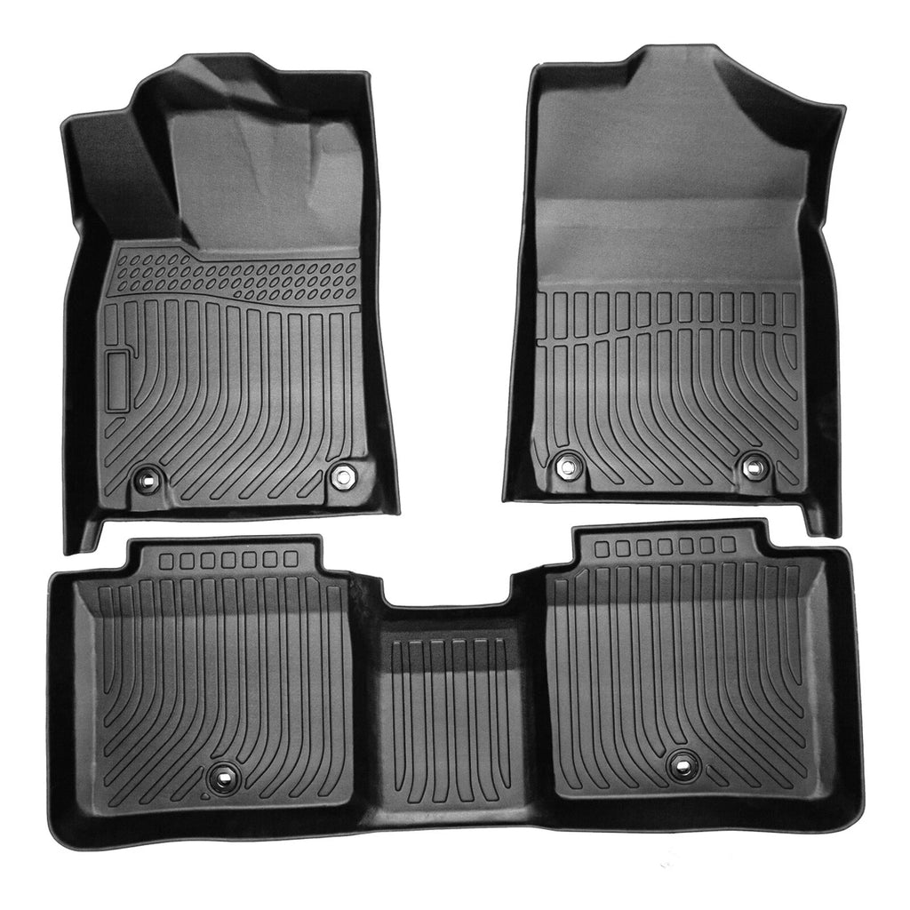 Set of 3 TPE Rubber All Weather Floor Mats for Lexus ES350 (2013–2018)