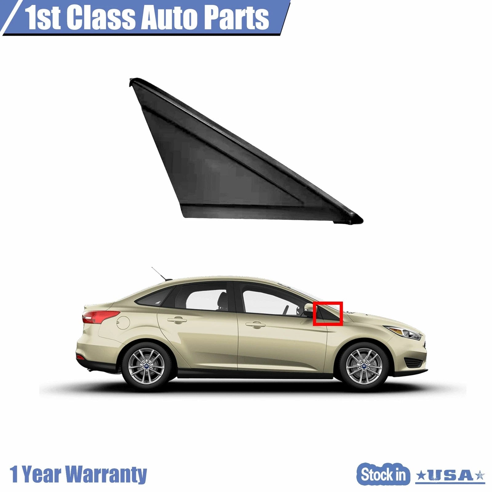 Right Side Fender Corner Molding for Ford Focus (2012–2018)