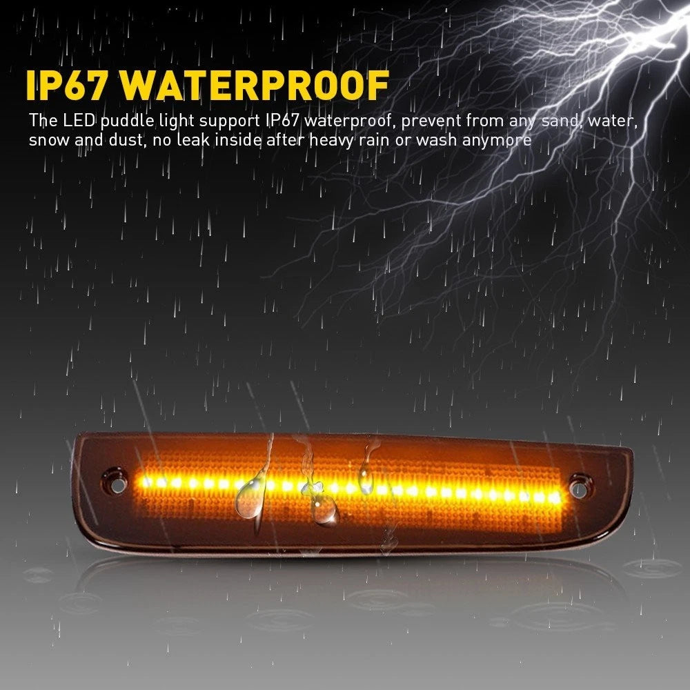 Smoked Amber LED Front Side Marker Lights for Jeep Cherokee (1997–2001)