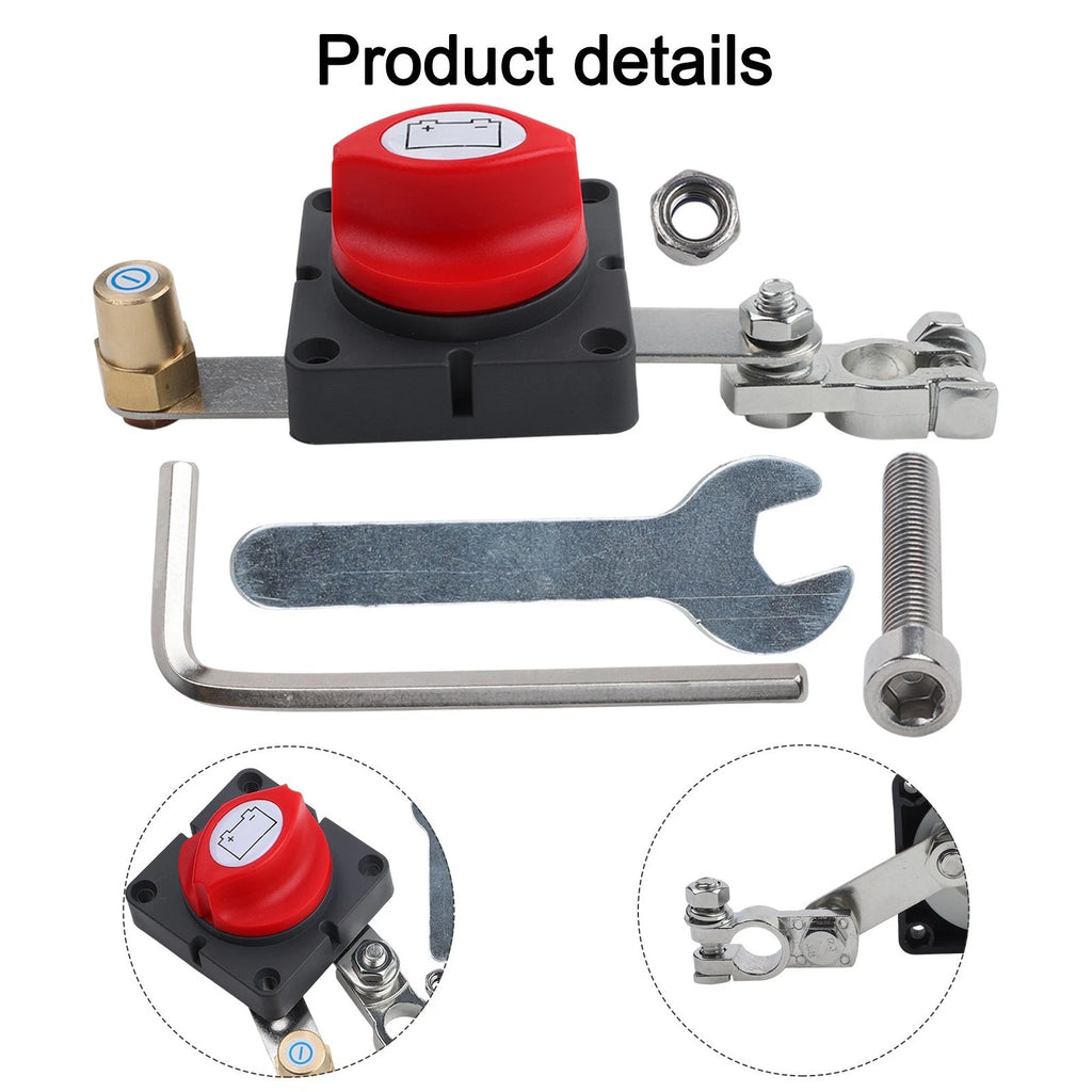 12V 48V Disconnect Switch with Top Post Terminals for RV Boat
