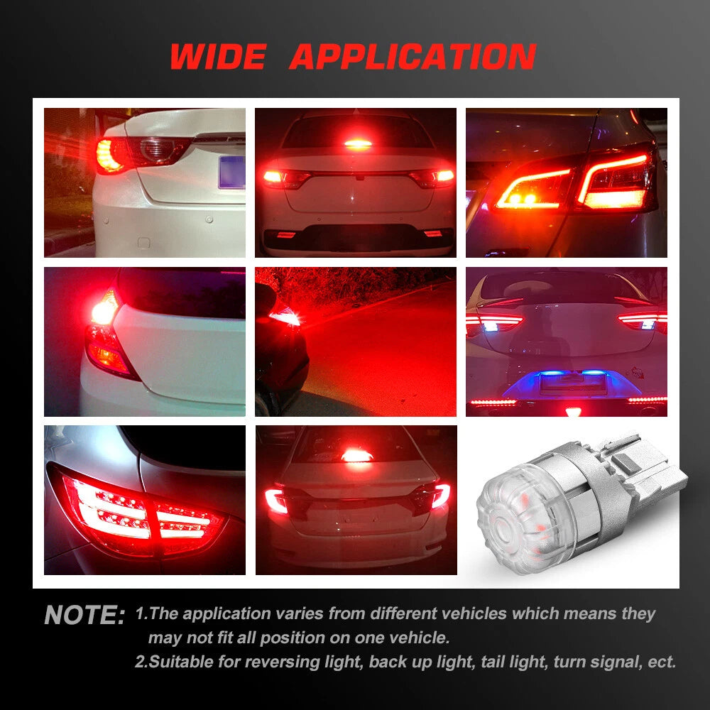 2X LED Bulbs 7440 7441 T20 for Brake Stop Light (9V-18V)