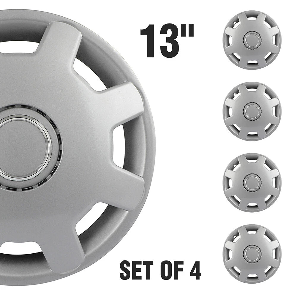 Set of 4 13" Wheel Hub Caps for R13 Tire & Steel Rim