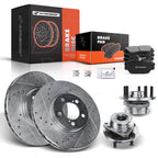 Front Drilled Brake Rotors & Pads for Ford Taurus Mercury (1996–2007)