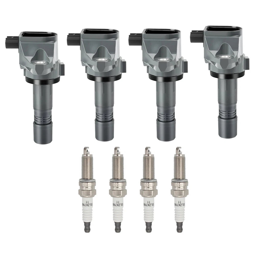 4X Ignition Coils + 4X Iridium Spark Plugs for Honda Civic HR-V ILX (2016–2021)