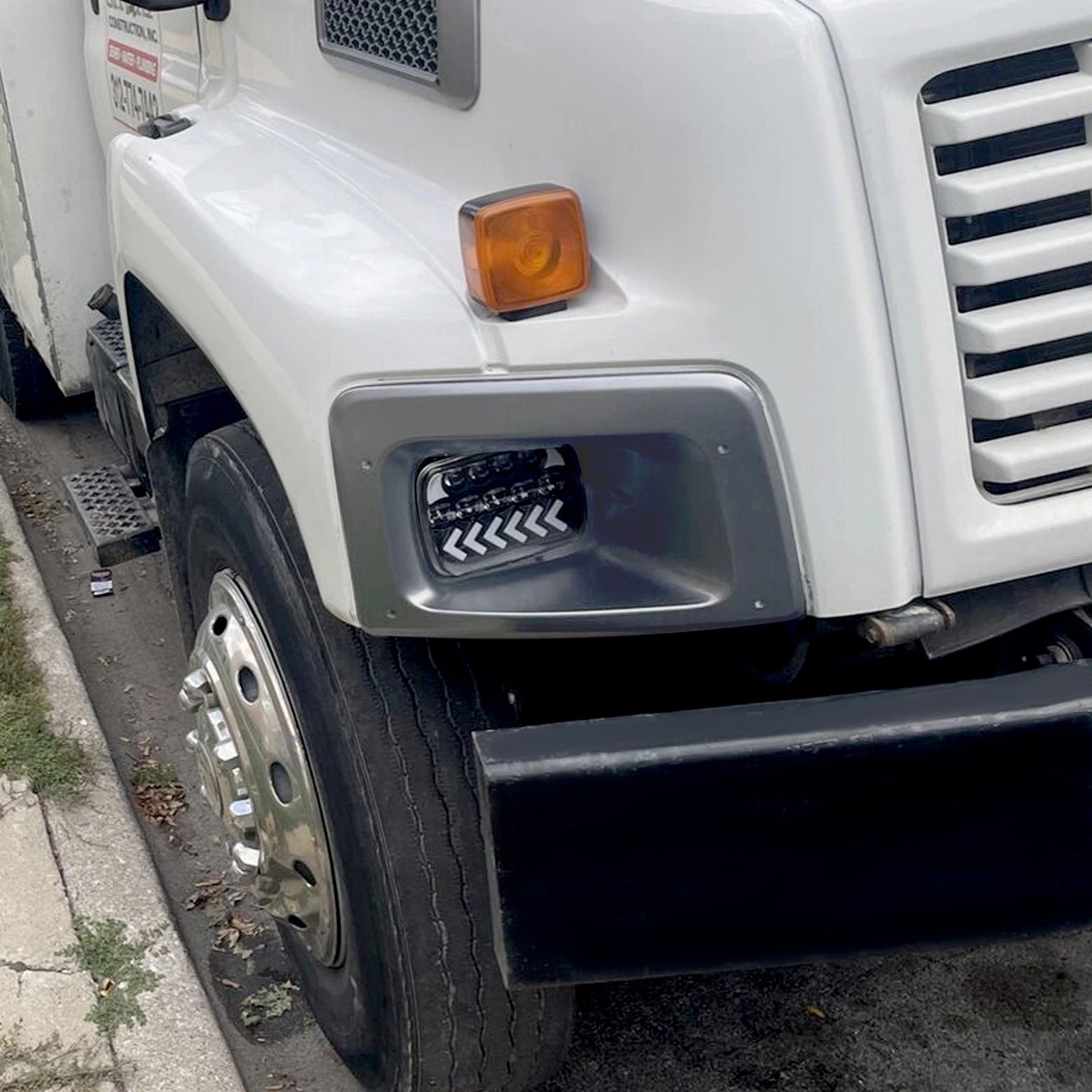 Headlight Bezel Trim Set for Chevy C7500 Kodiak C8500 GMC C6500 (2003-2009)