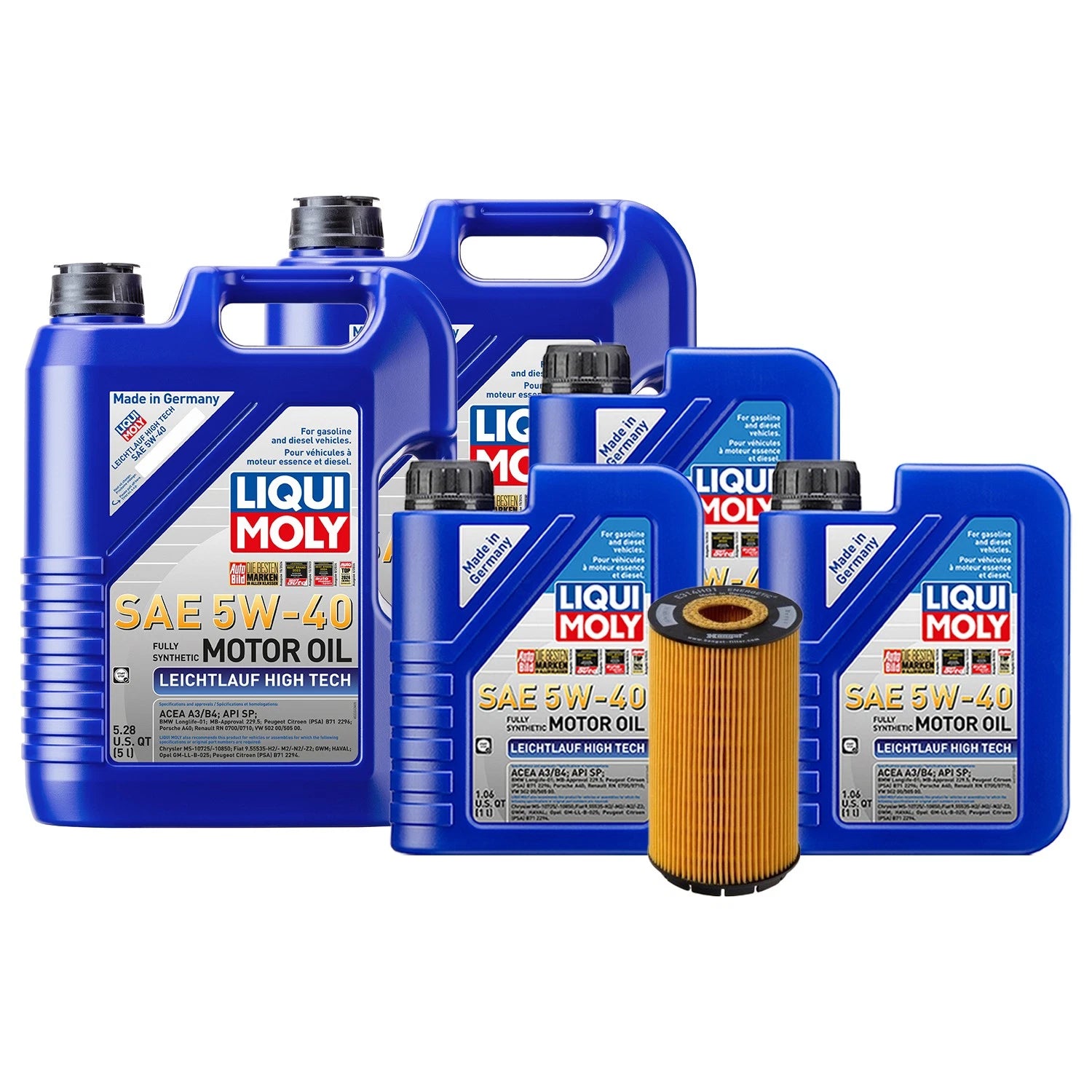 Oil Change Kit 13L Liqui Moly 5W40 for Audi BSB 6.0L
