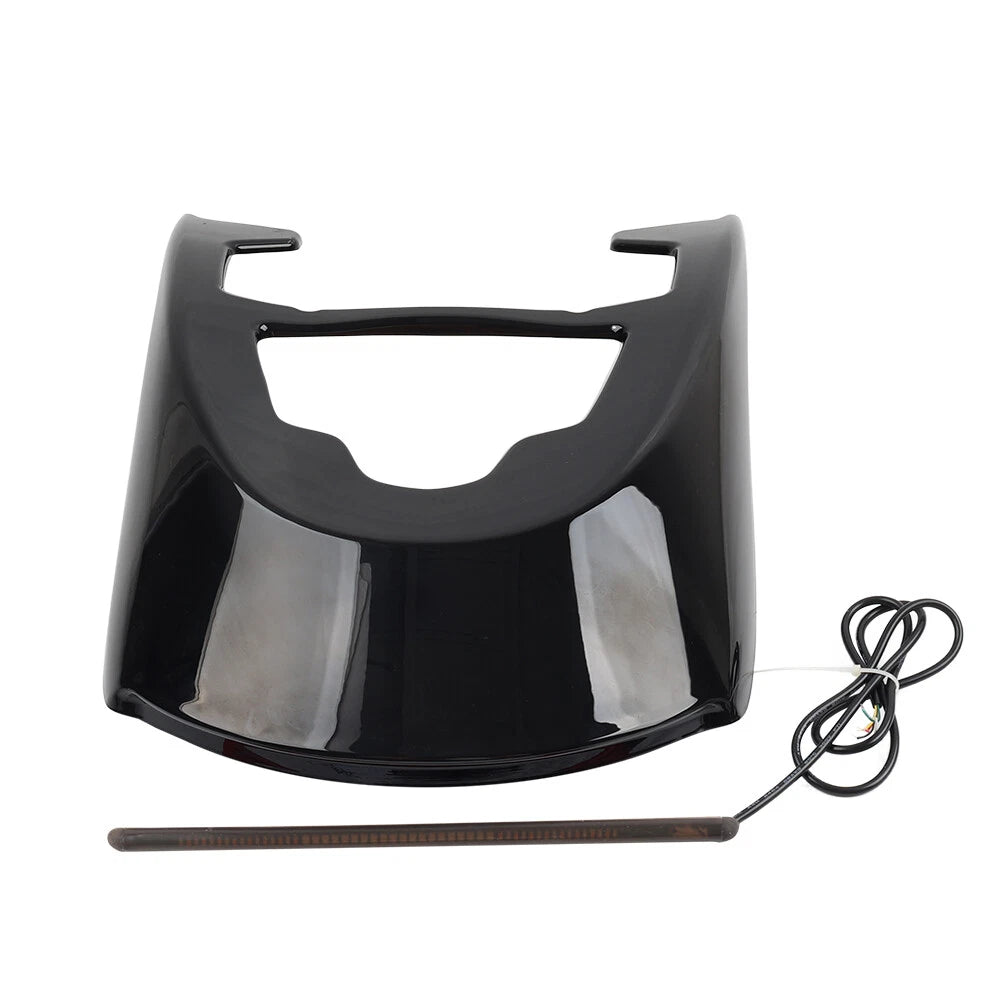 Vivid Black Rear Mudguard w/Light for Harley VRSCDX VRSCAW VRSCA (2002–2017)