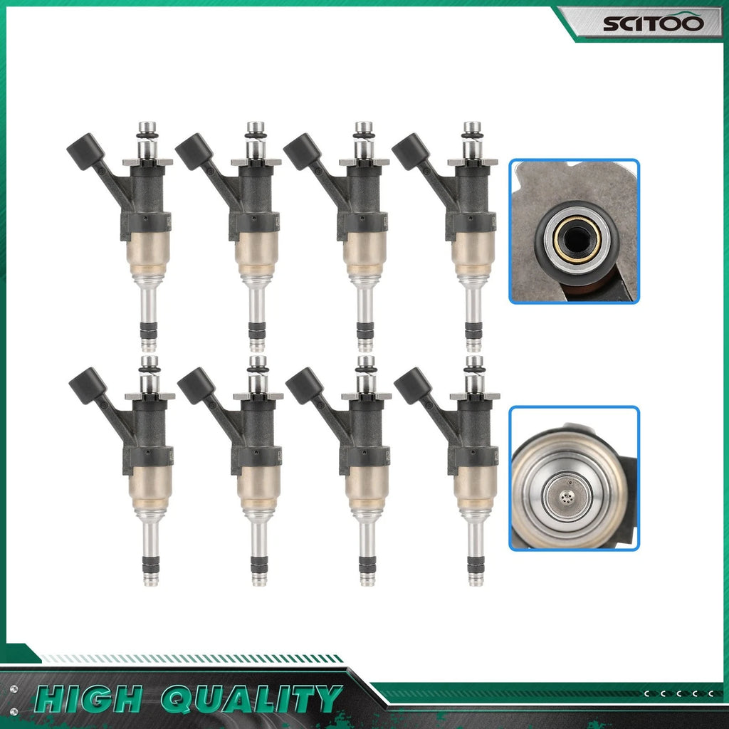 8pcs Fuel Injectors for Chevrolet Silverado 1500 GMC Sierra 1500 6.2L (2014–2018)