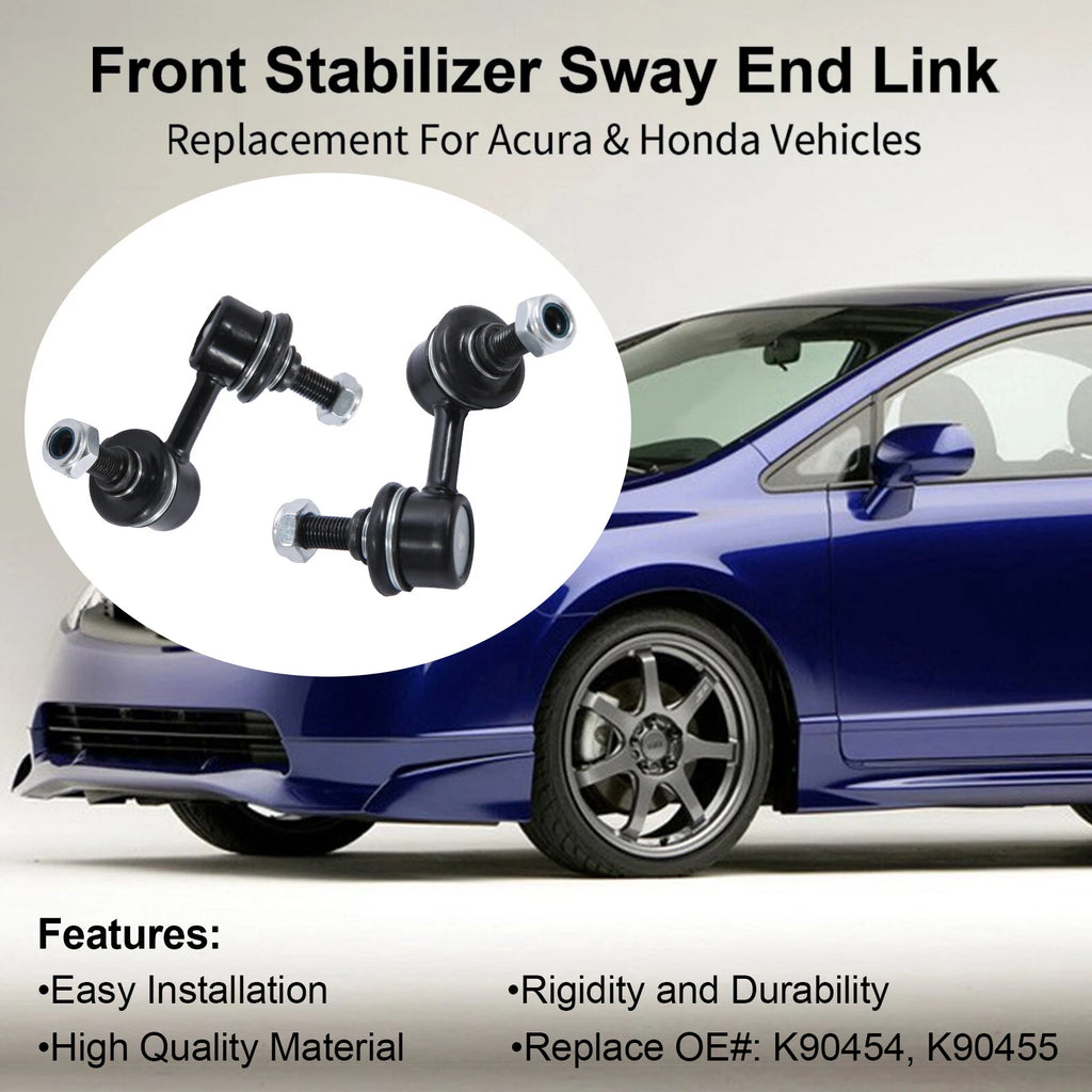 2X Front Stabilizer Sway Bar End Links for Honda Civic CR-V Acura EL RSX (2001–2011)