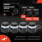 4X Parking Assist Sensor for Jeep Gladiator Wrangler (2019-2023)