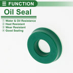 Set of 5 Oil Seal Ring 12x24x6mm for Rotary Shaft (High Pressure)