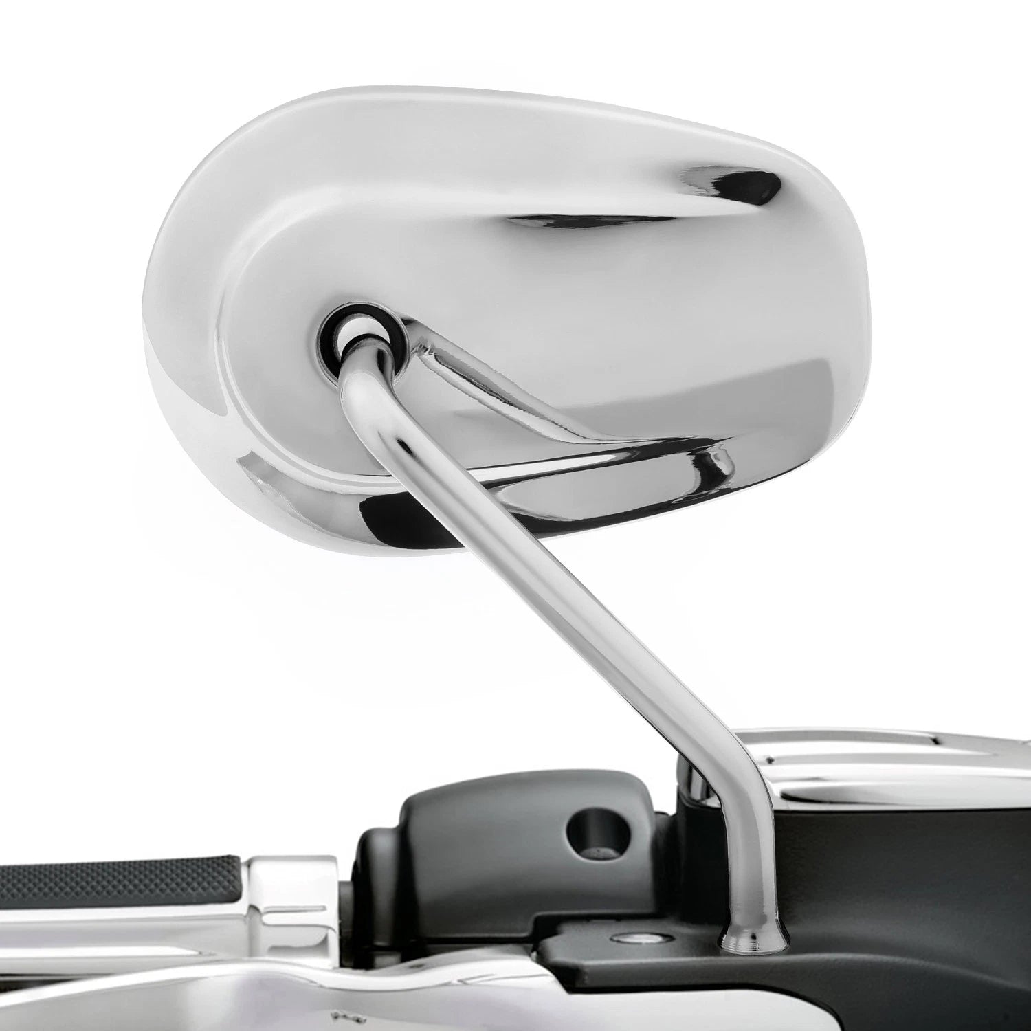 2Pcs Chrome Rear View Side Mirrors for Harley Touring Road King Street Glide