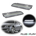 Clear White LED Front Side Marker Lights for Chrysler Crossfire (2004–2008)