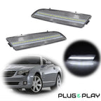 Clear White LED Front Side Marker Lights for Chrysler Crossfire (2004–2008)