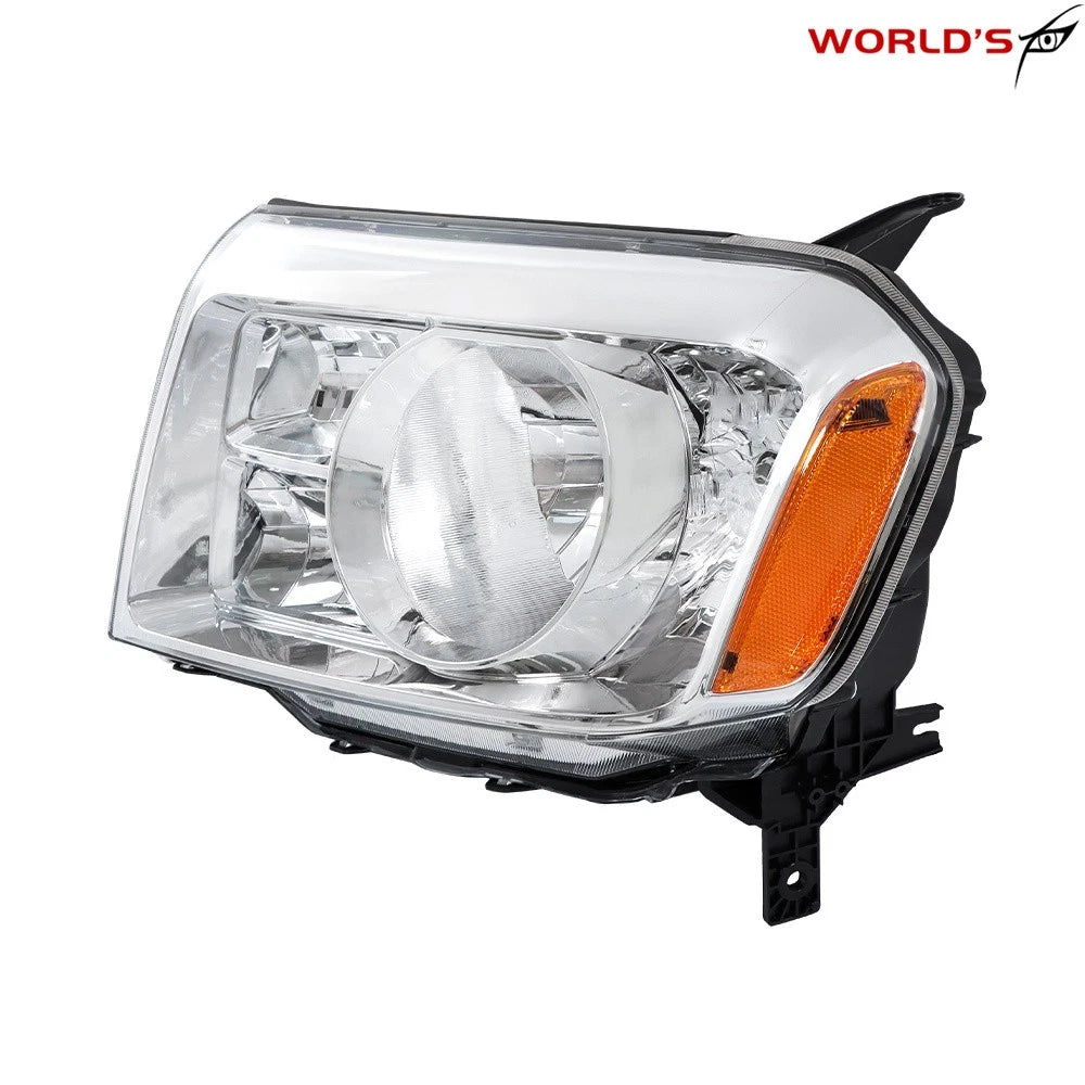 Left Headlight for Honda Pilot (2009–2011) Halogen Chrome