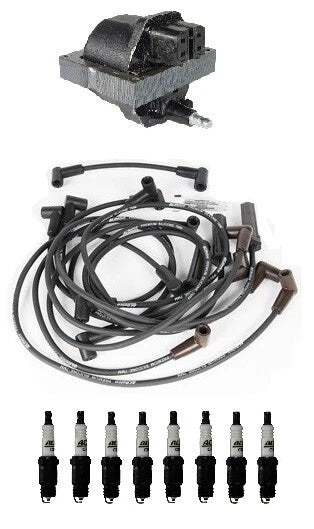 Set of 8 Ignition Wires & 1 Coil for Chevrolet Brougham Camaro Firebird (1982–1992)