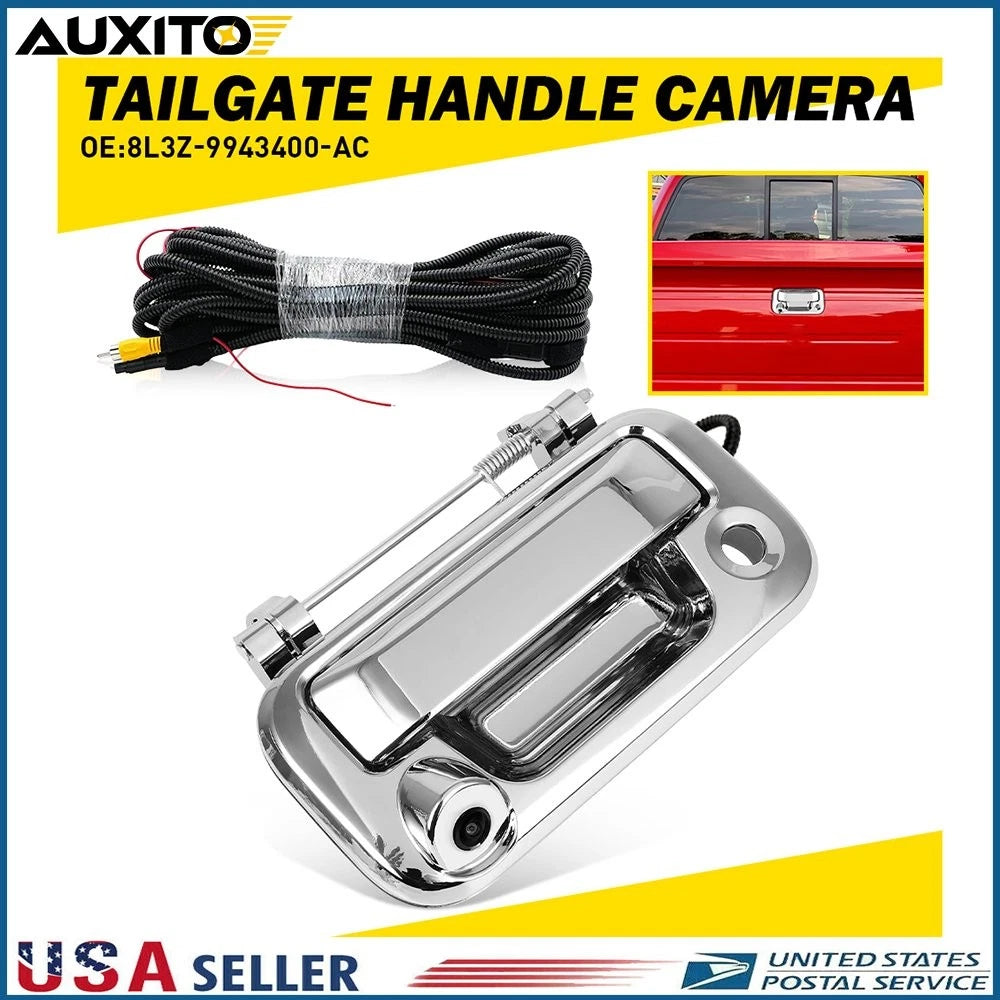 Chrome Rear Backup Camera Tailgate Handle for Ford F150 (2004–2014) F250 F350 (2008–2014)