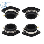 Set of 4 Carburetor Intake Manifold Rubber Boots for Kawasaki Z1 KZ900 KZ1000 (1973–1980)
