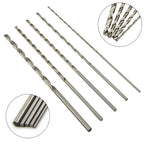 5Pcs HSS Extra Long Drill Bit Set for Metal (160mm, 2/3/3.5/4/5mm)