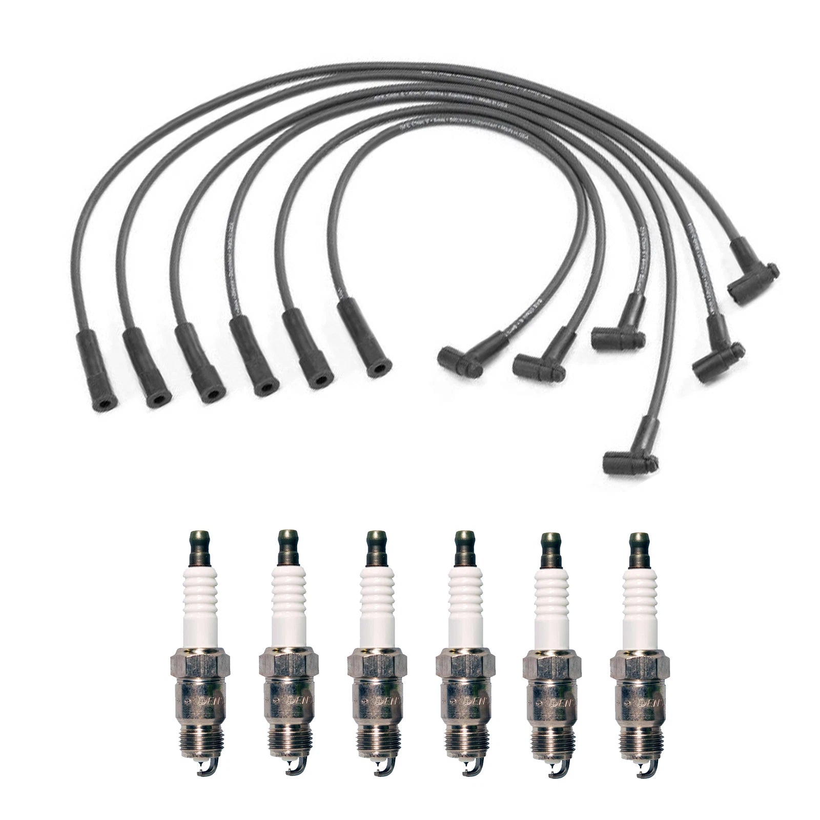 Denso Wire Set & 6 Iridium TT Spark Plugs for GM 3.8L 4.1L V6