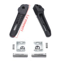 Black Rear Passenger Foot Pegs for BMW S1000RR (2010–2018)