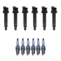 Set of 6 Ignition Coils & Iridium Spark Plugs for Lexus Toyota V6