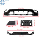 Set of 6 Front Bumper Face Bars for Ford F150 (2021–2023) Black Steel