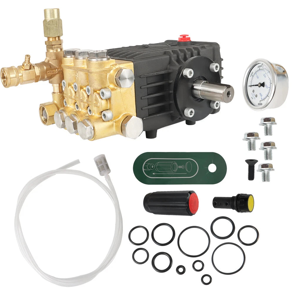 Pressure Washer Pump for 3600 PSI Machines (24mm Solid Shaft)